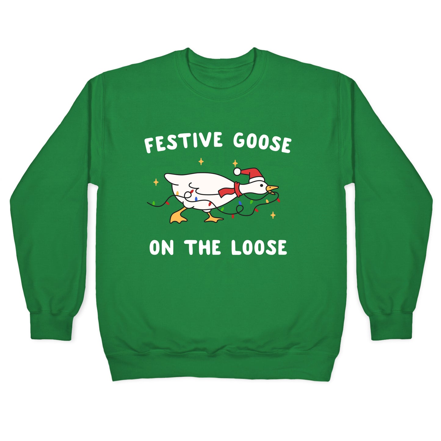 Festive Goose Crewneck Sweatshirt