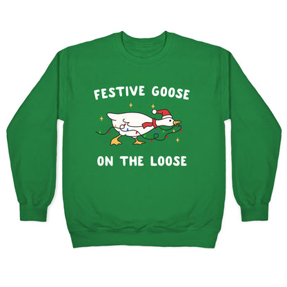 Festive Goose Crewneck Sweatshirt