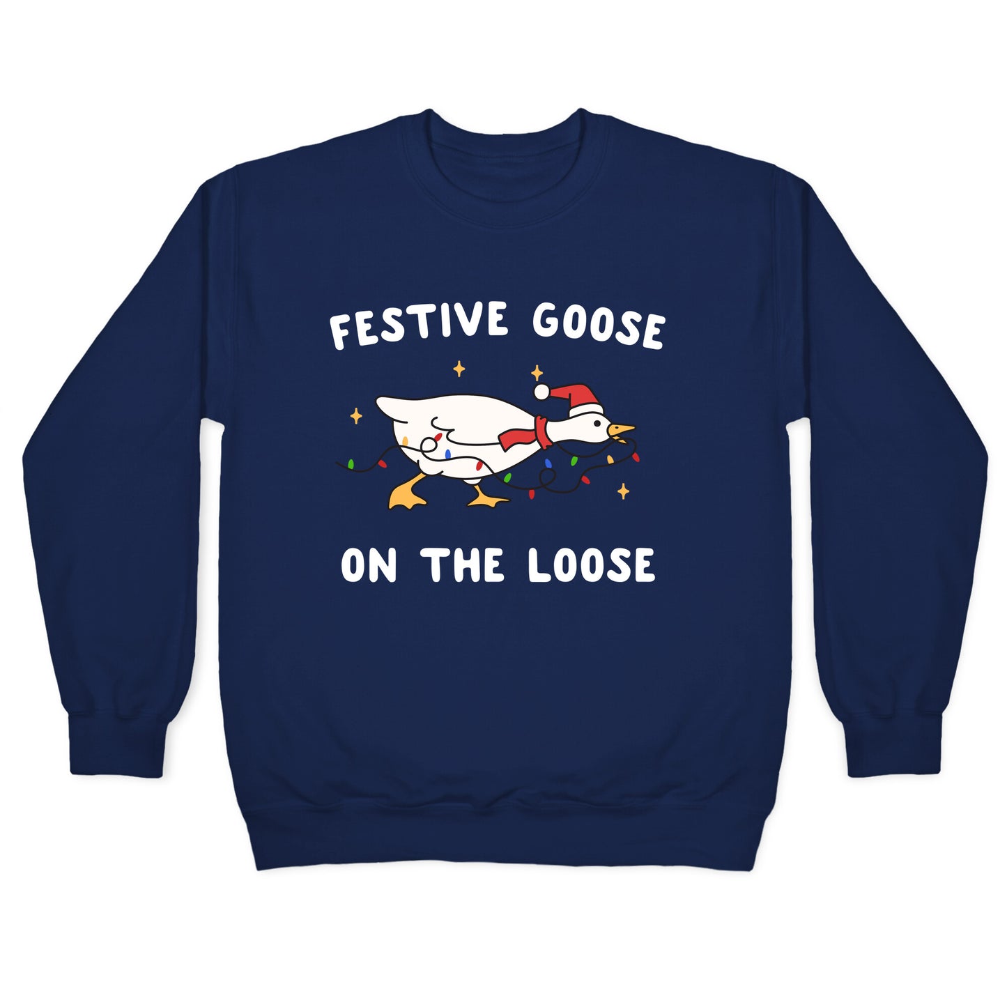 Festive Goose Crewneck Sweatshirt