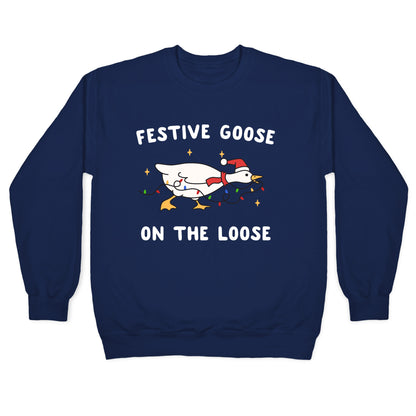 Festive Goose Crewneck Sweatshirt