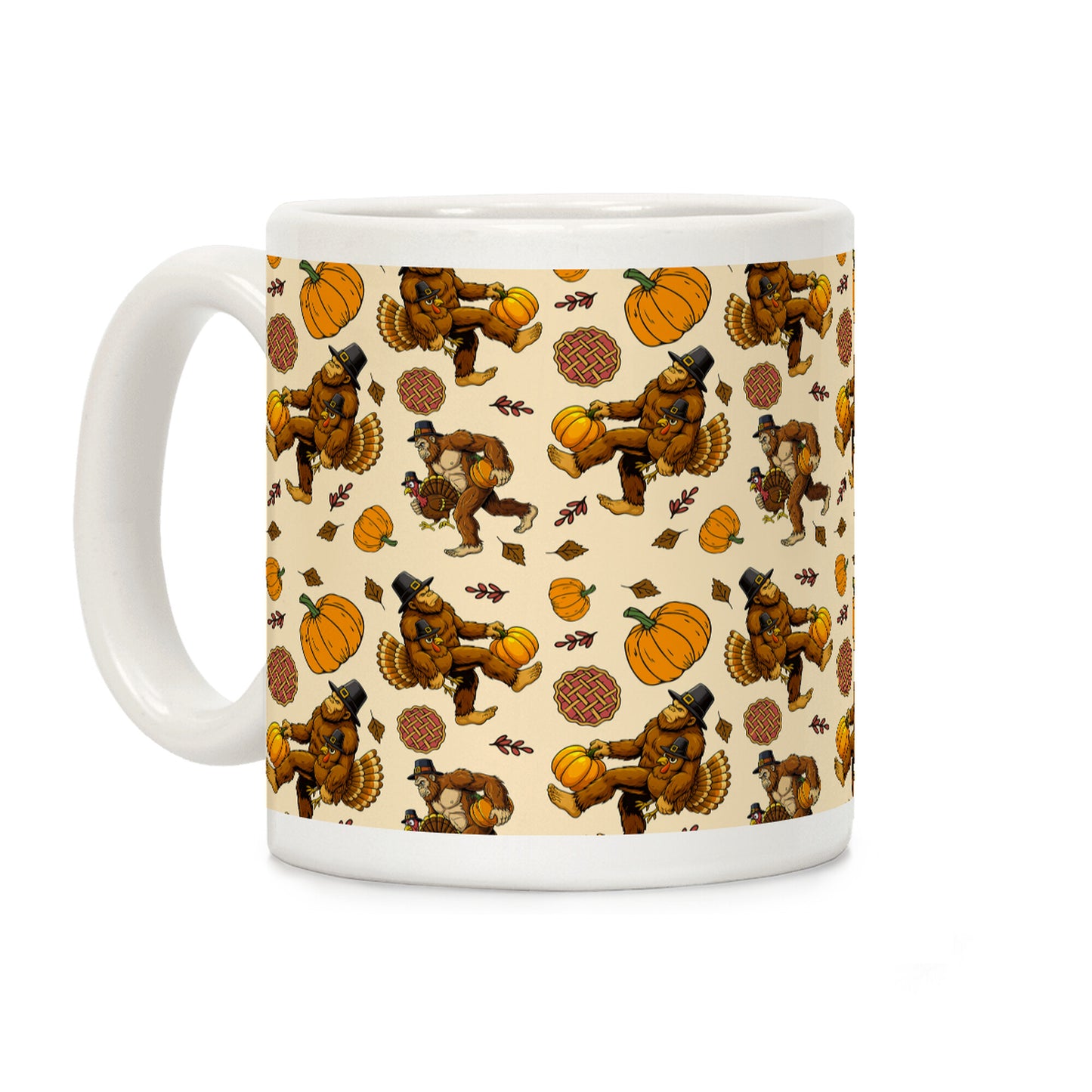 Bigfoot Thanksgiving Coffee Mug
