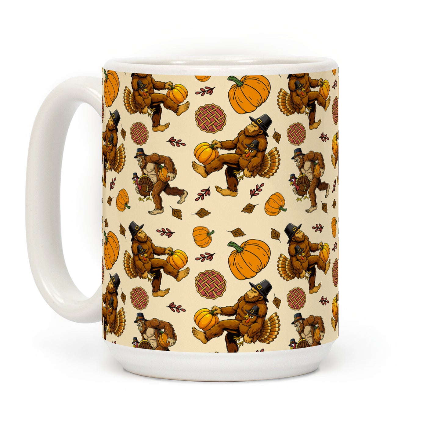 Bigfoot Thanksgiving Coffee Mug