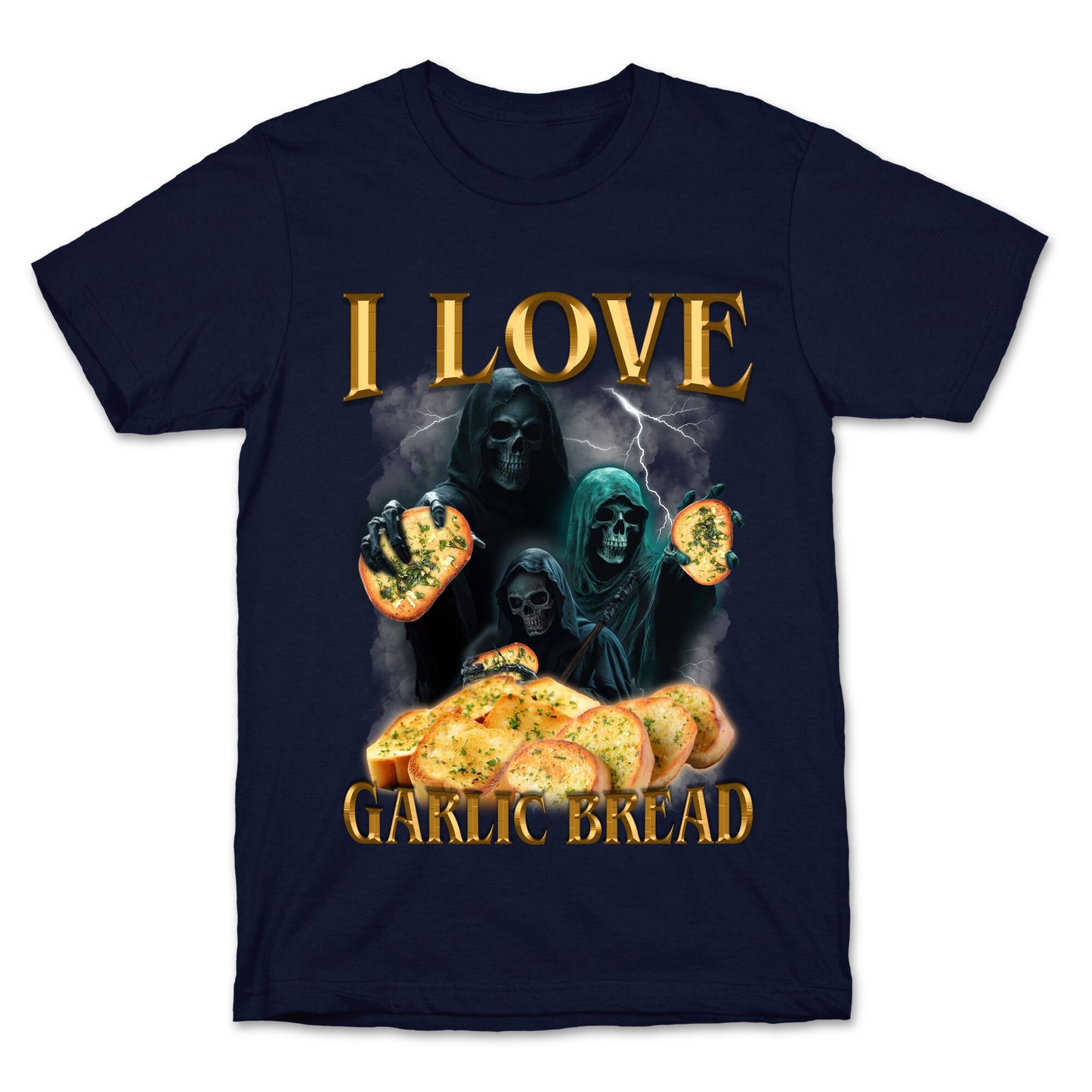 I Love Garlic Bread T-Shirt
