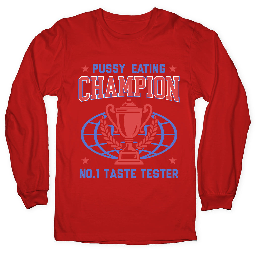 Eating \#1 Champion Longsleeve Tee