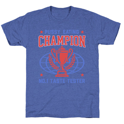 Eating \#1 Champion Unisex Triblend Tee