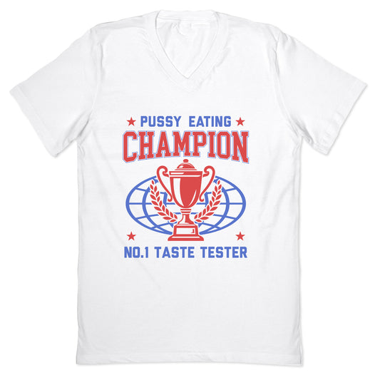 Eating \#1 Champion V-Neck