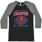 Eating \#1 Champion Baseball Tee