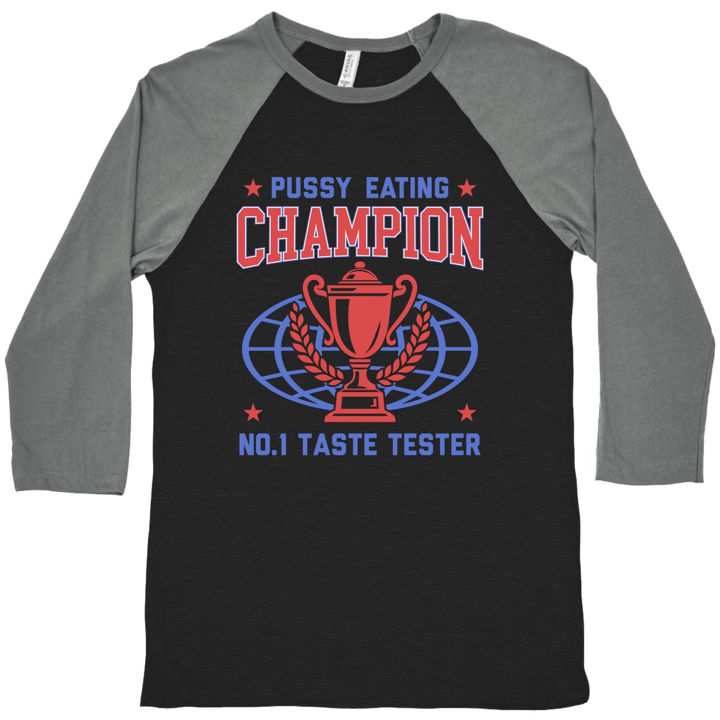 Eating \#1 Champion Baseball Tee