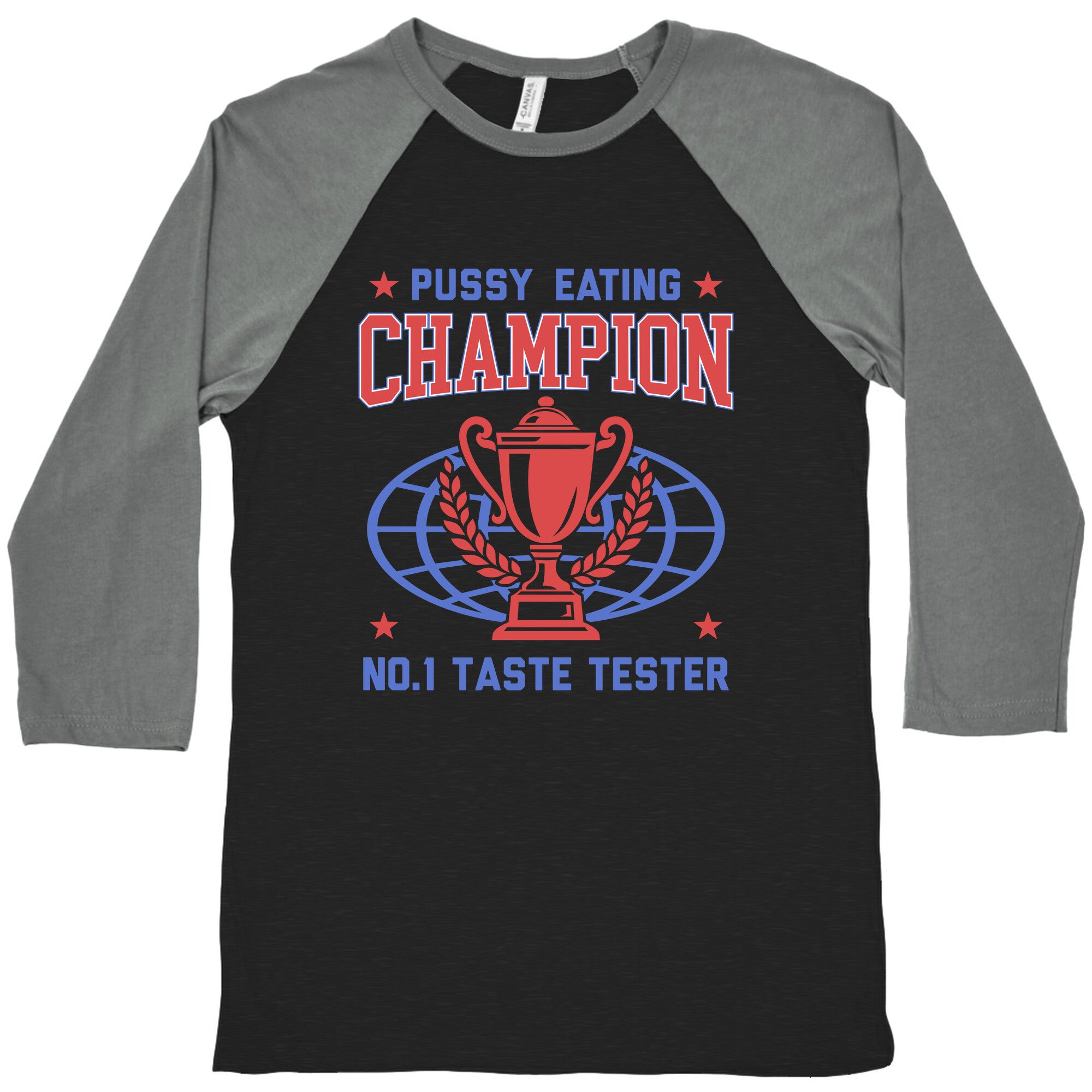 Eating \#1 Champion Baseball Tee