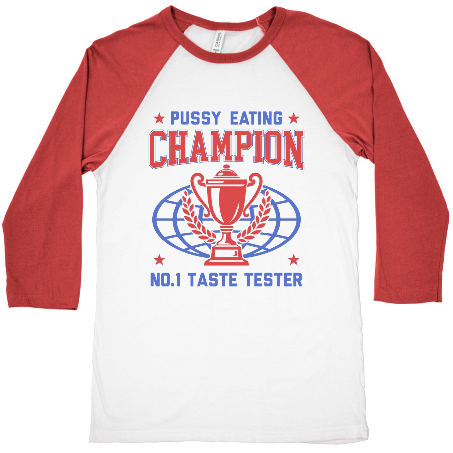 Eating \#1 Champion Baseball Tee