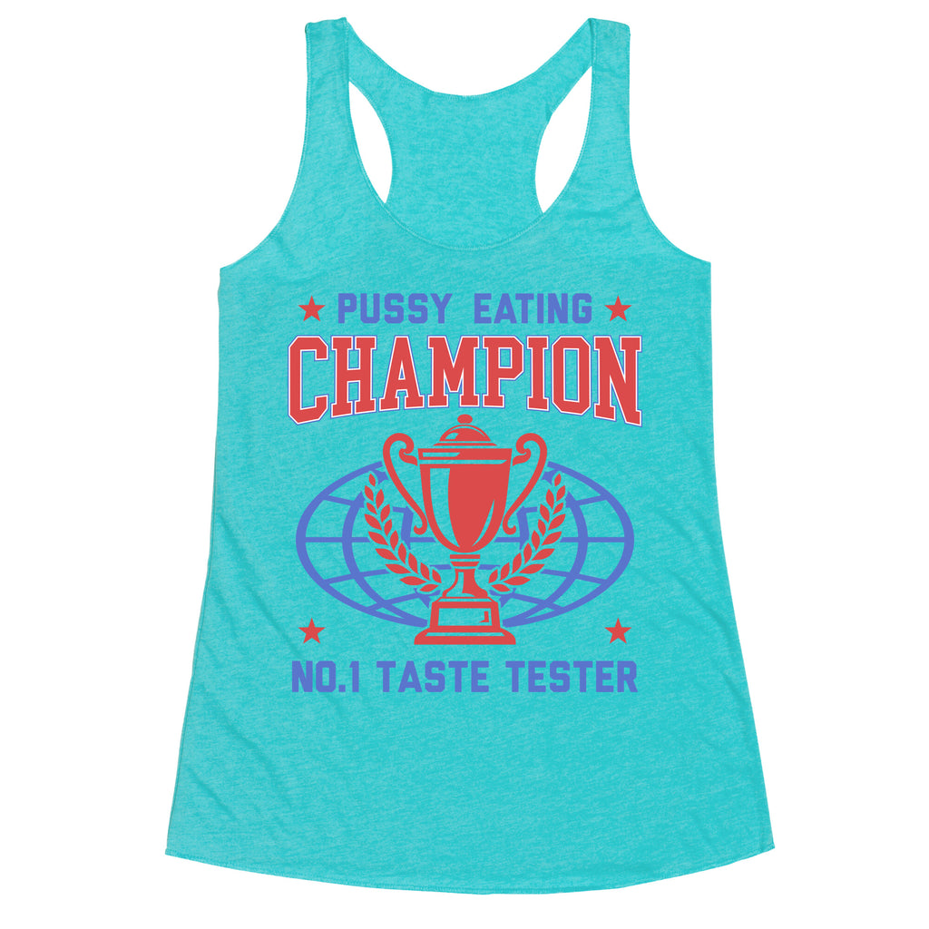 Eating \#1 Champion Racerback Tank