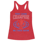Eating \#1 Champion Racerback Tank