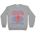 Eating \#1 Champion Crewneck Sweatshirt