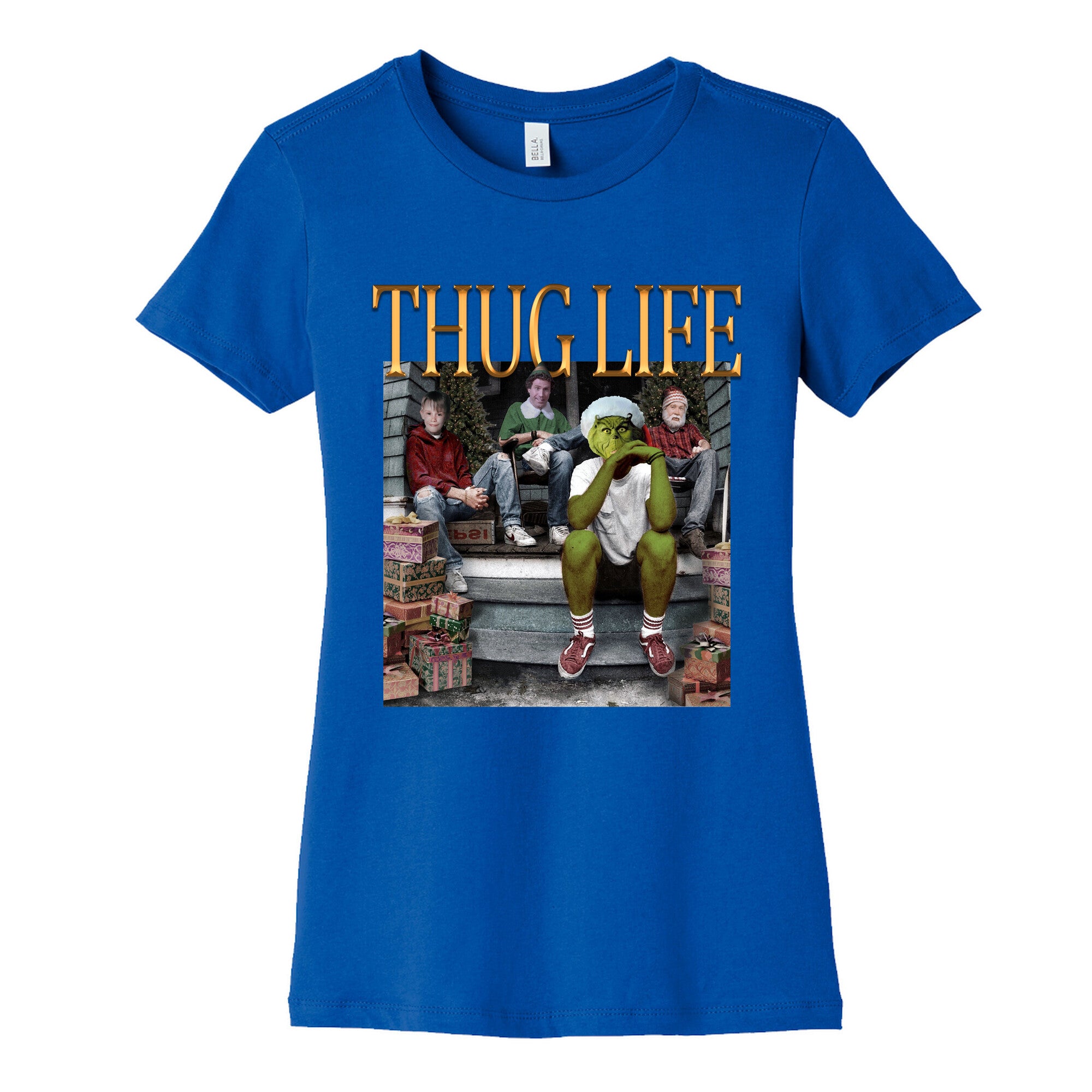 Christmas Thug Life Womens Cotton Tee