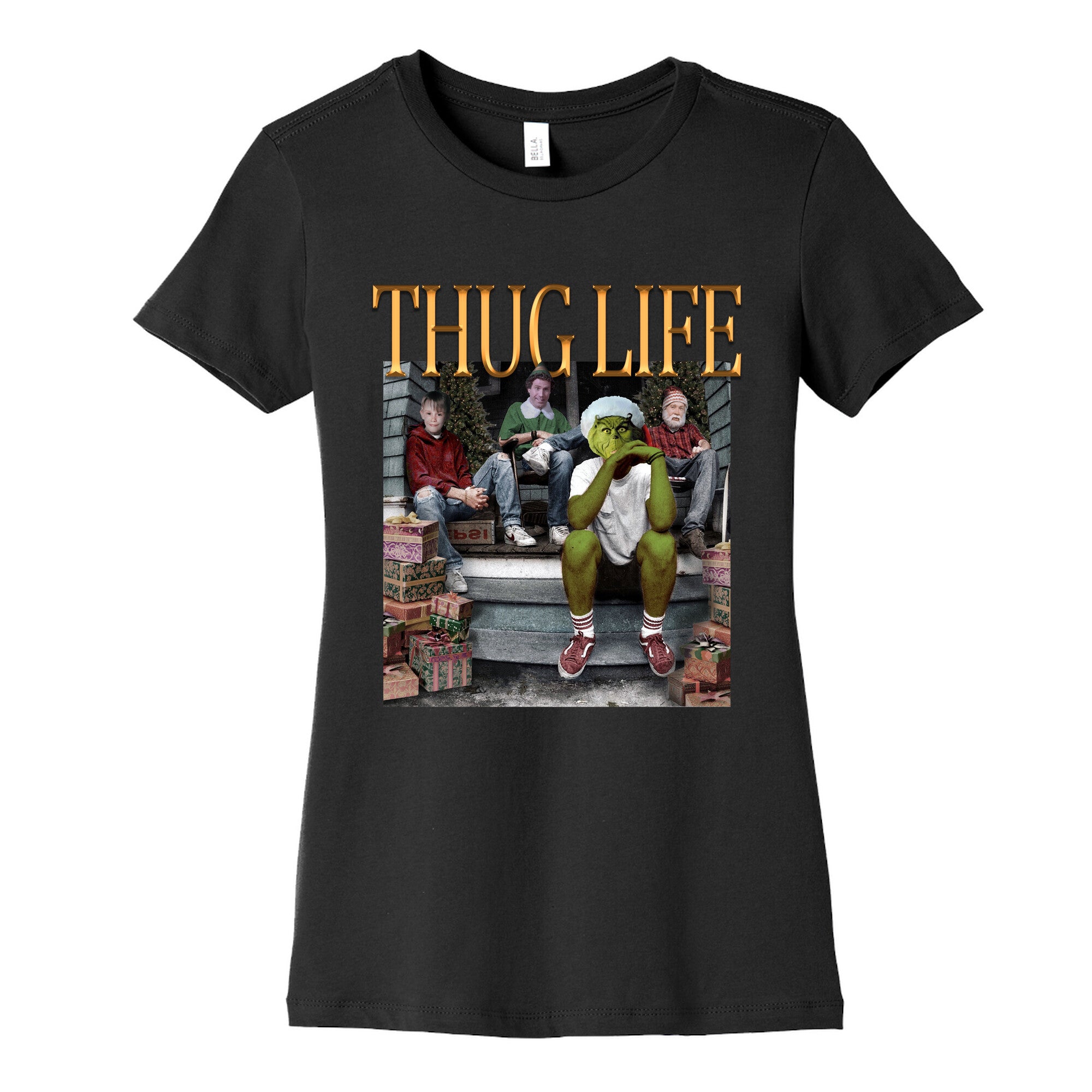Christmas Thug Life Womens Cotton Tee