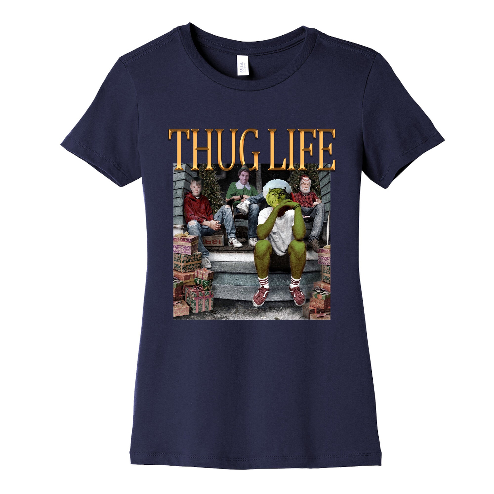 Christmas Thug Life Womens Cotton Tee