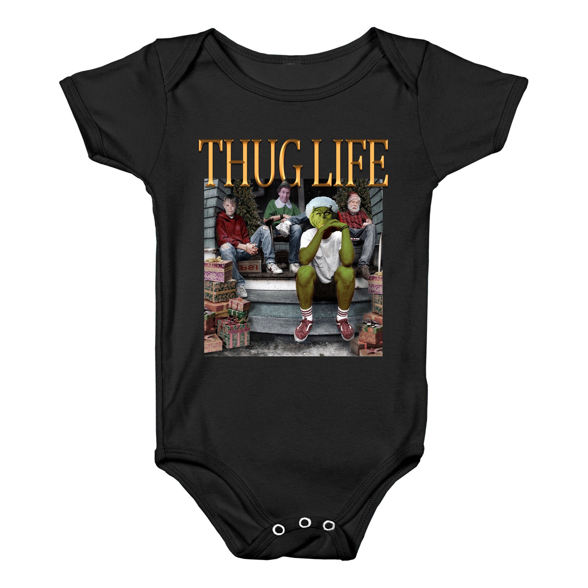 Christmas Thug Life Baby One-Piece