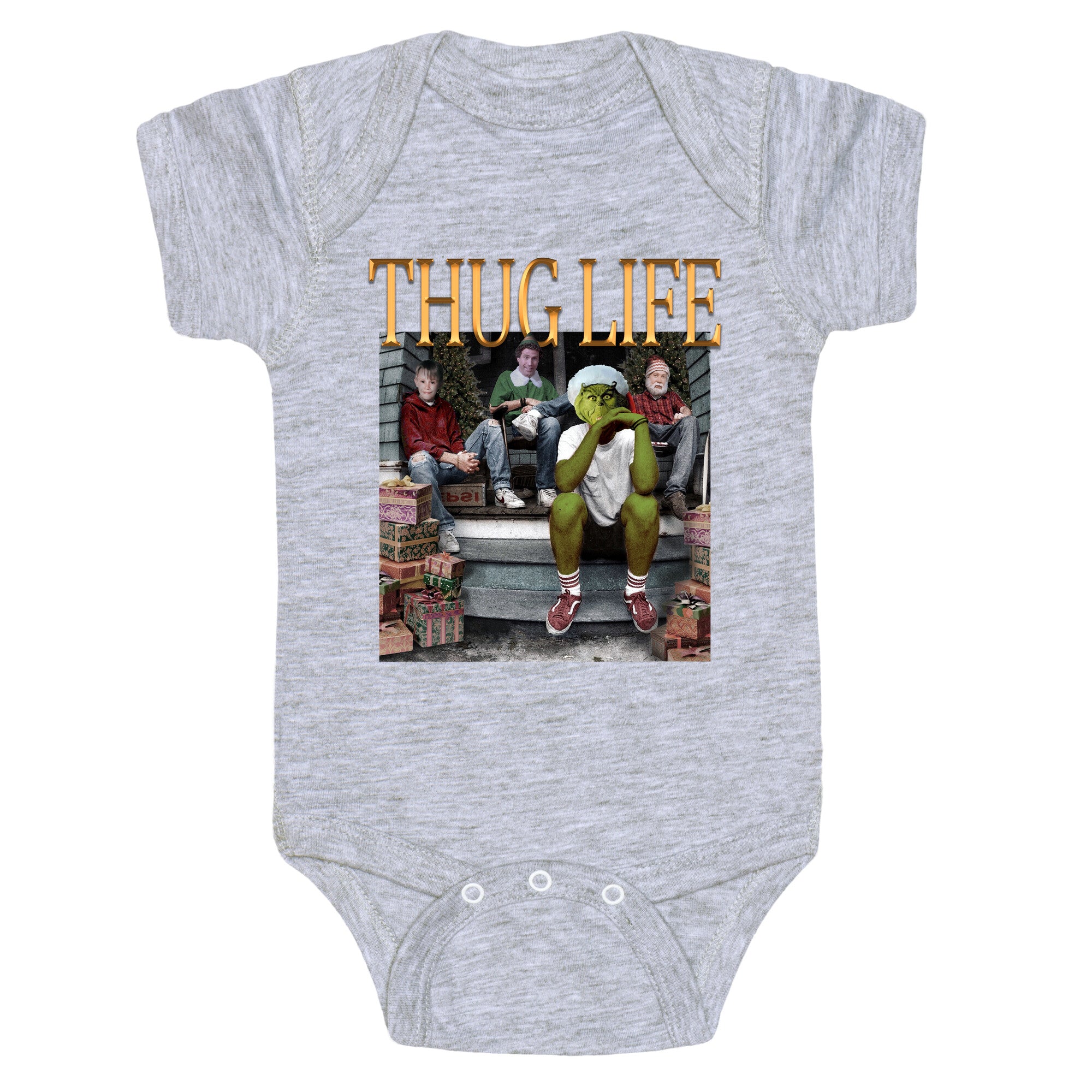 Christmas Thug Life Baby One-Piece