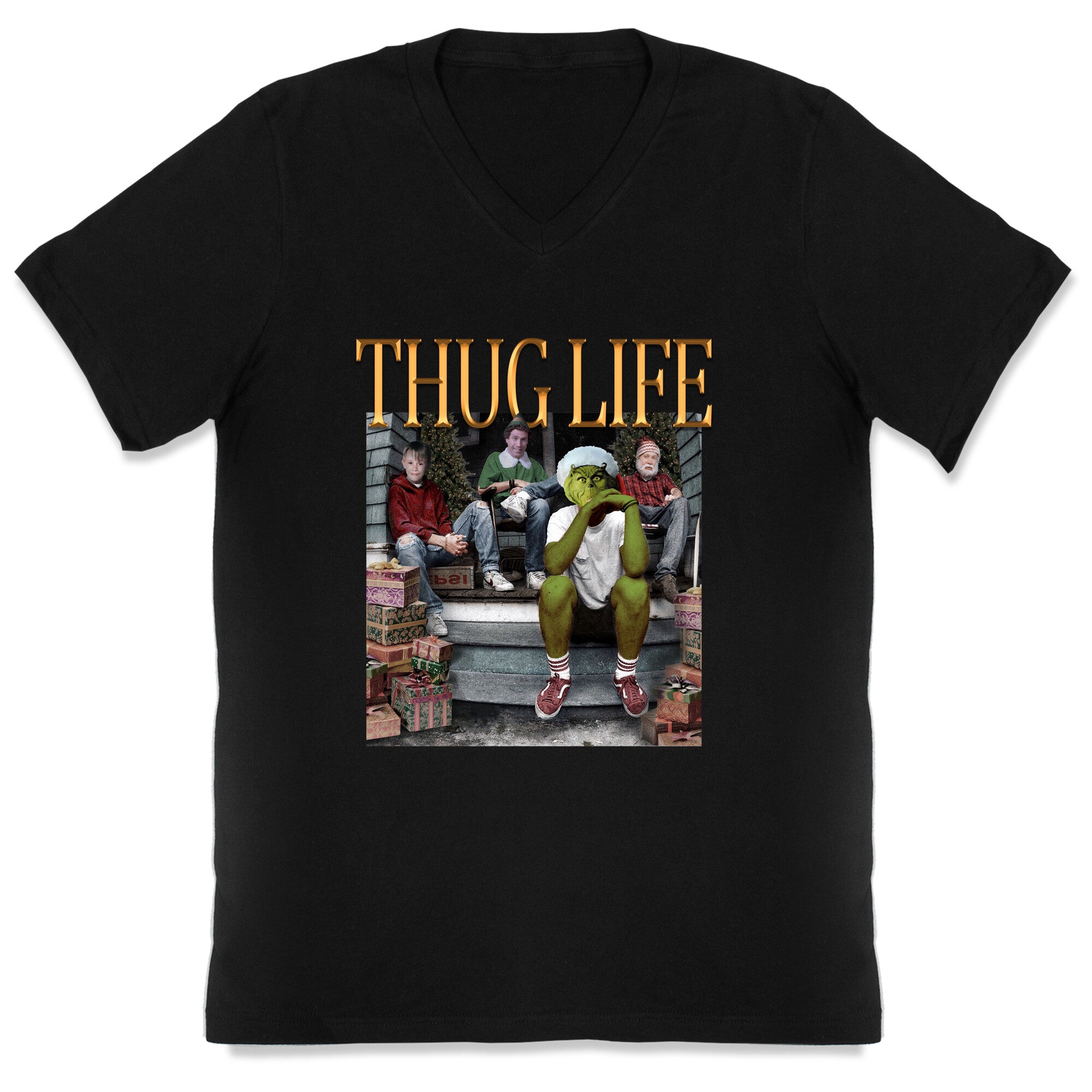 Christmas Thug Life V-Neck