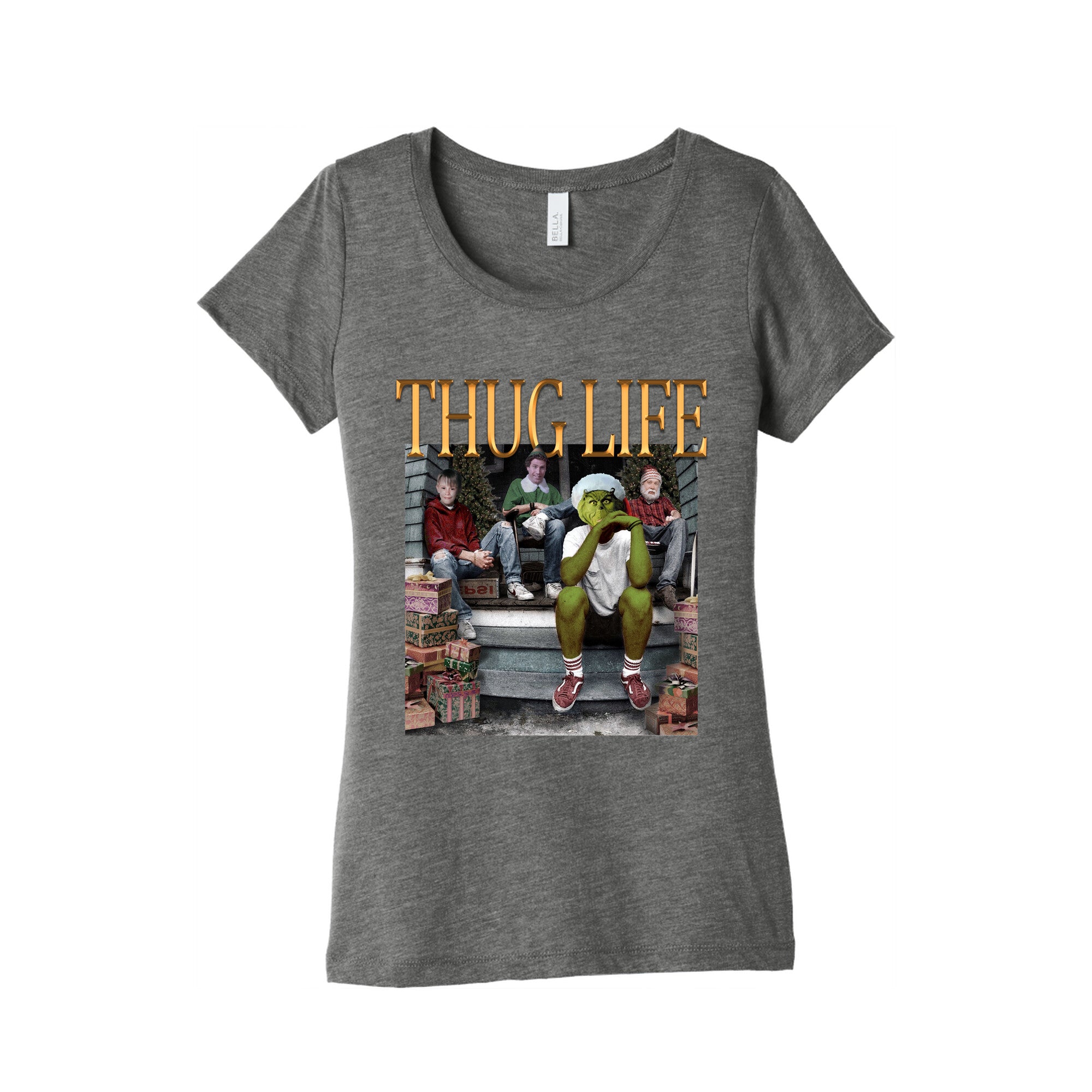 Christmas Thug Life Womens Triblend Tee