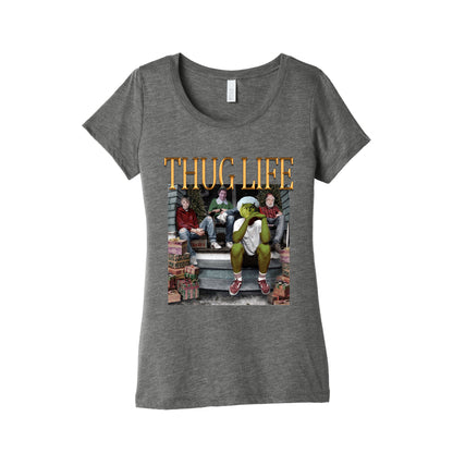 Christmas Thug Life Womens Triblend Tee