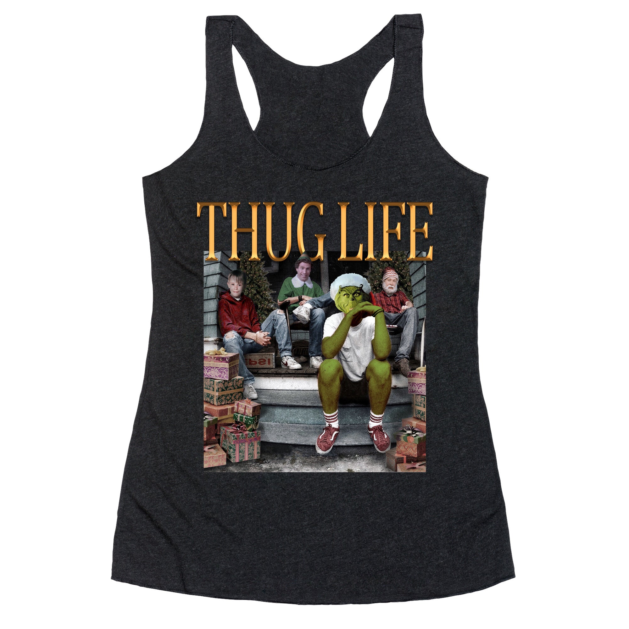 Christmas Thug Life Racerback Tank