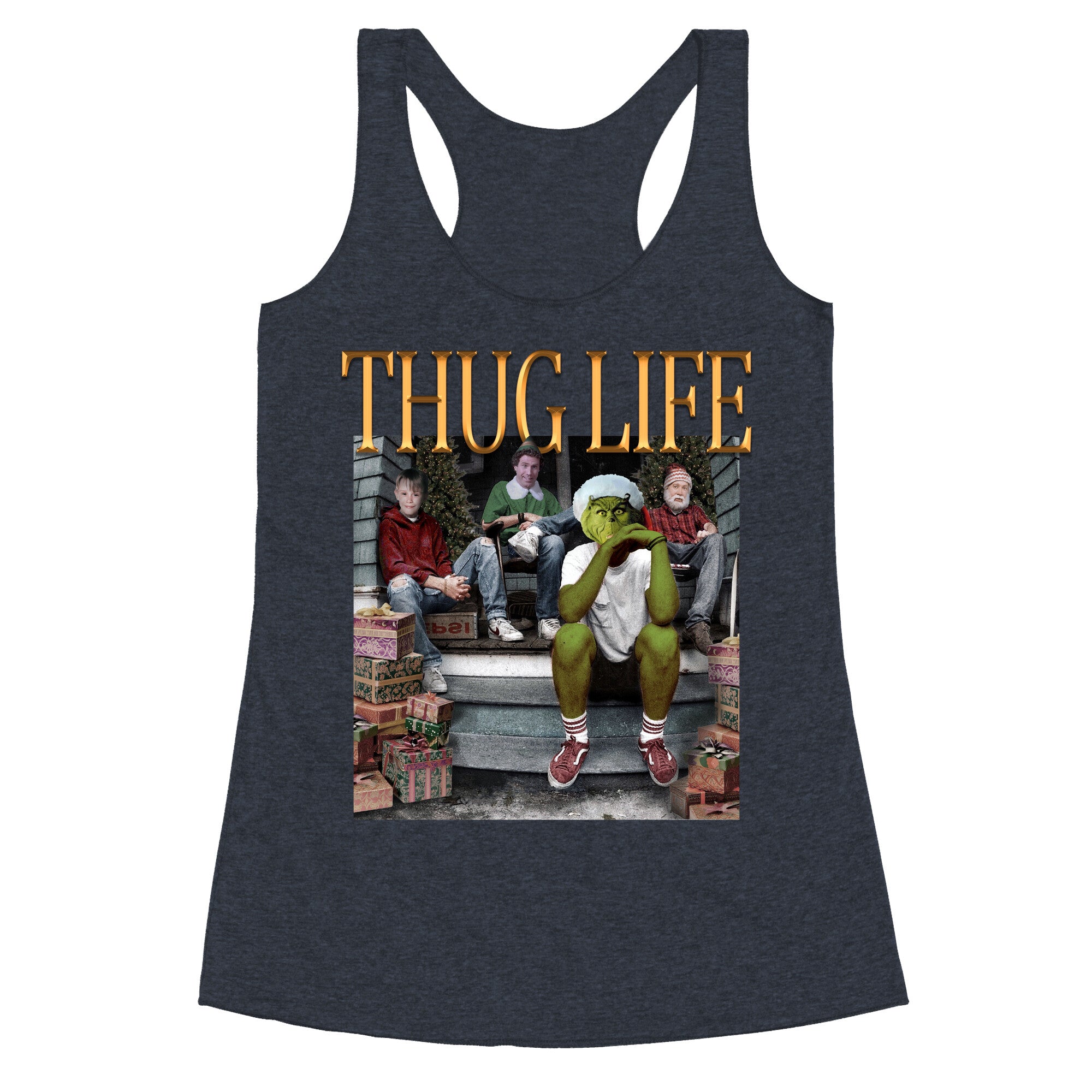 Christmas Thug Life Racerback Tank