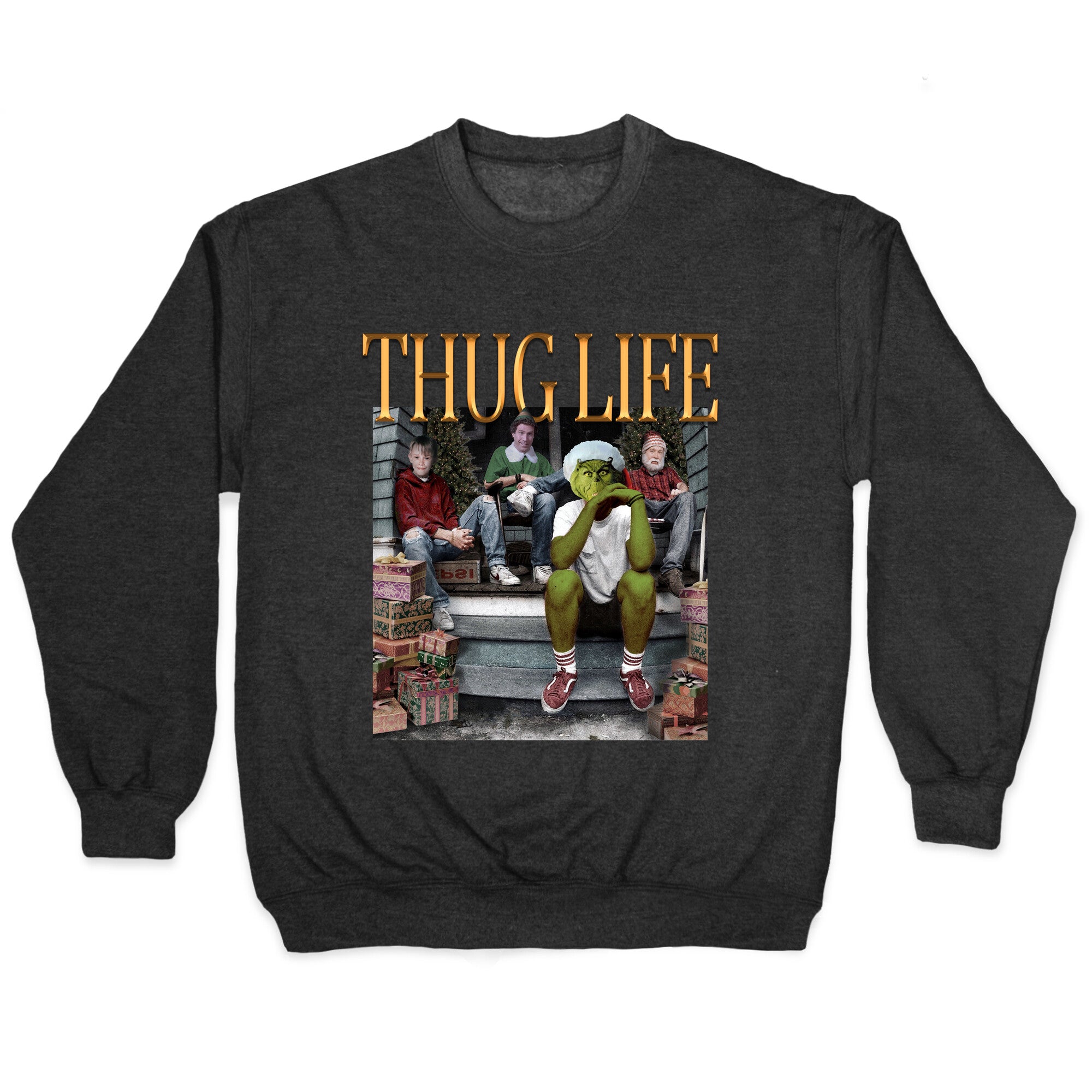 Christmas Thug Life Crewneck Sweatshirt