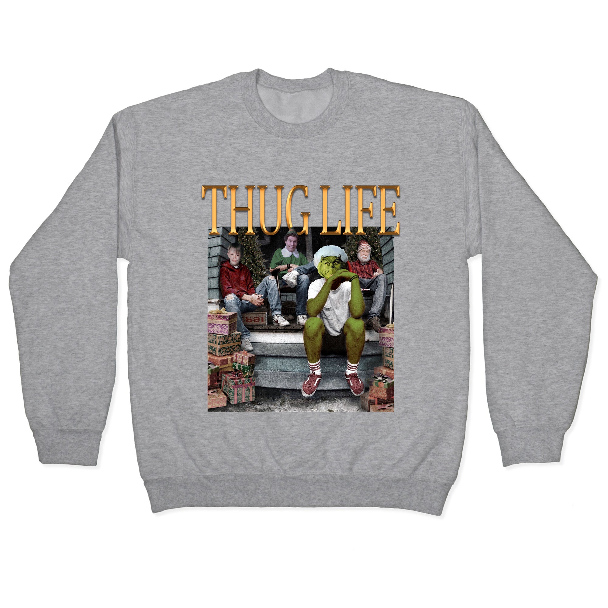 Christmas Thug Life Crewneck Sweatshirt