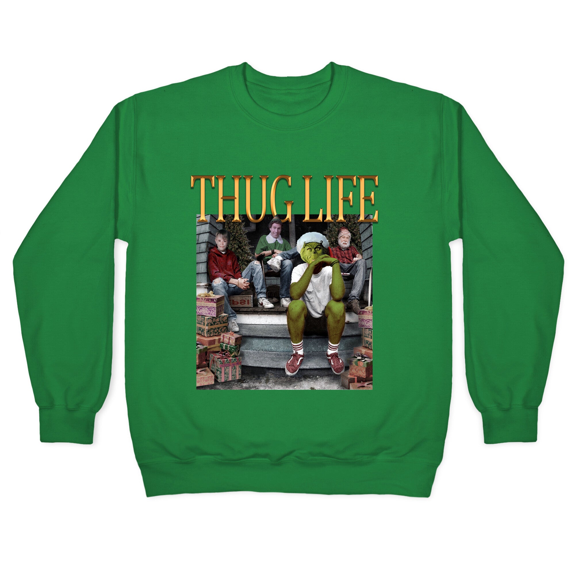 Christmas Thug Life Crewneck Sweatshirt