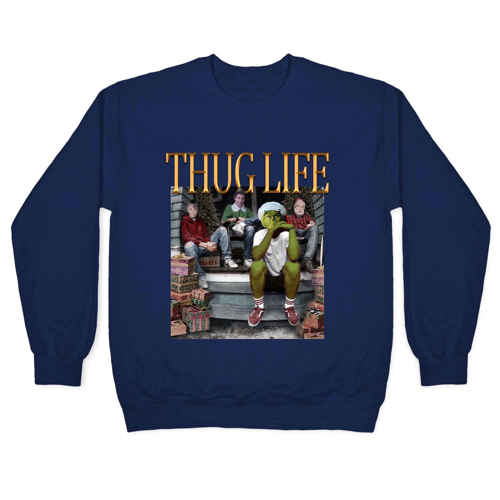 Christmas Thug Life Crewneck Sweatshirt