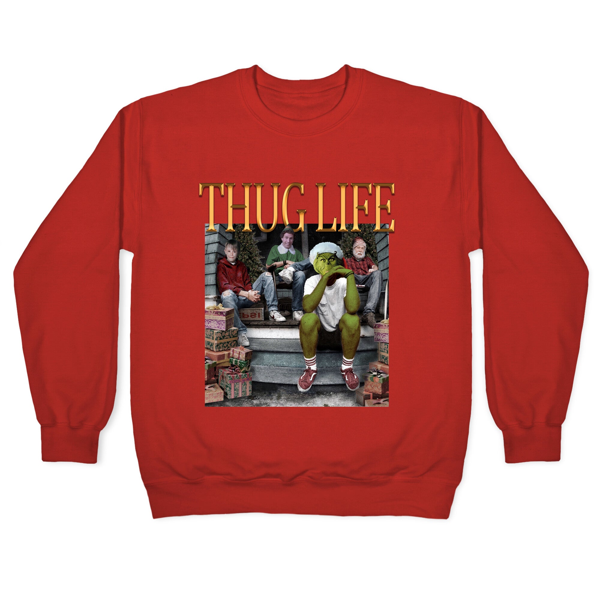 Christmas Thug Life Crewneck Sweatshirt