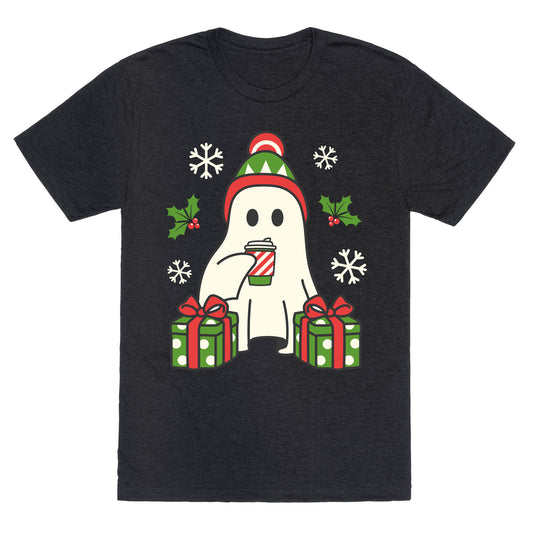 Christmas Ghost Unisex Triblend Tee
