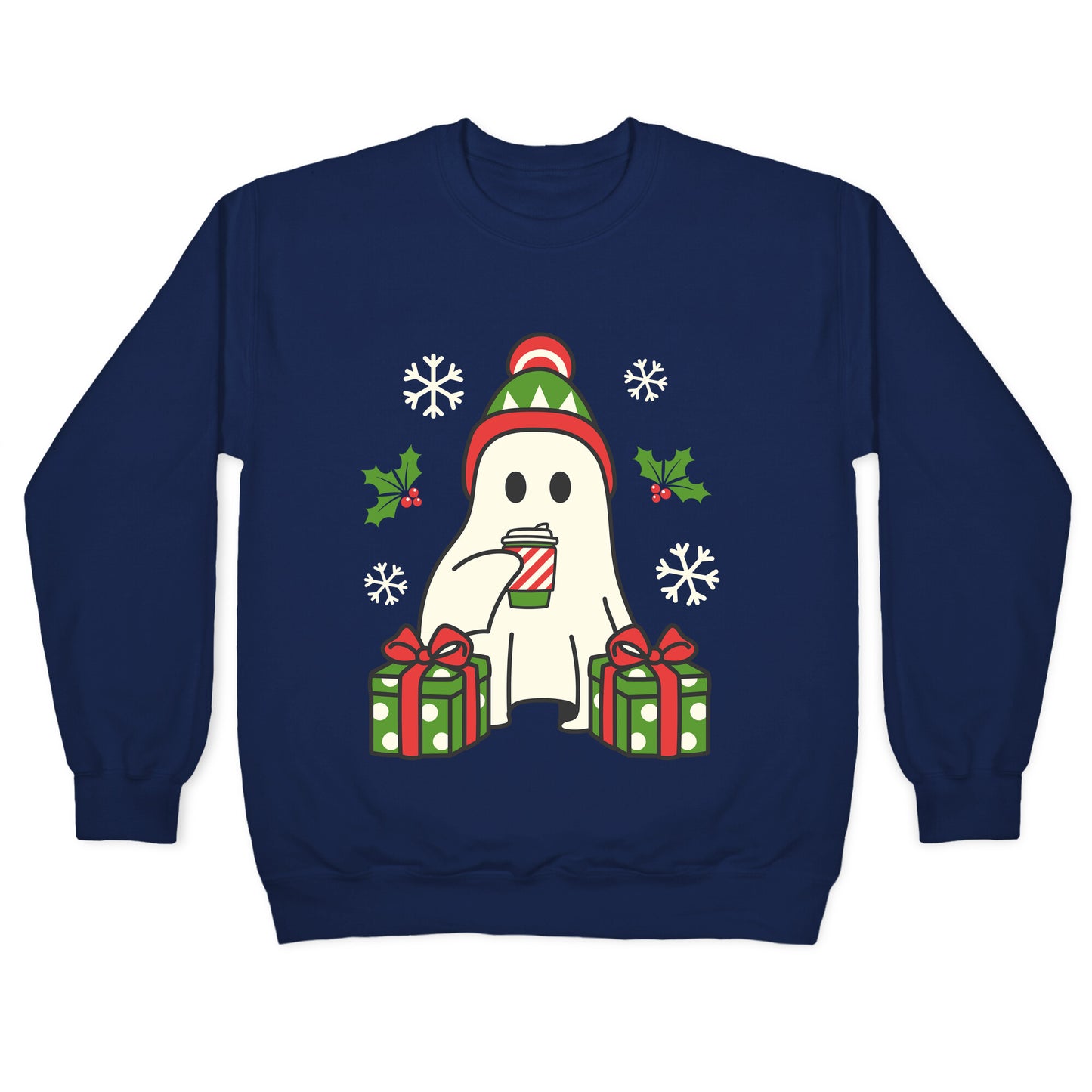 Christmas Ghost Crewneck Sweatshirt