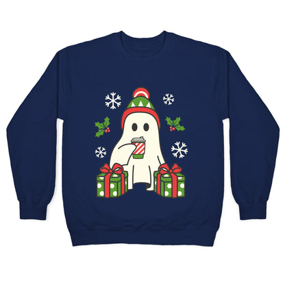 Christmas Ghost Crewneck Sweatshirt
