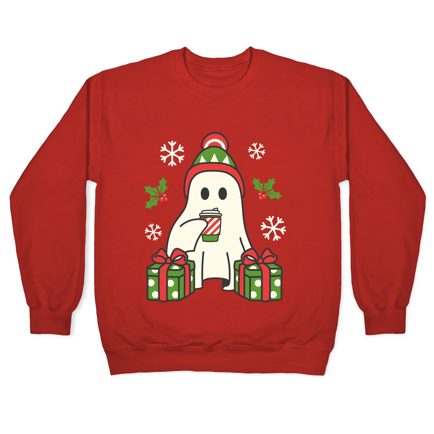 Christmas Ghost Crewneck Sweatshirt