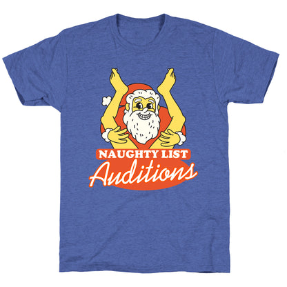 Naughty List Auditions Unisex Triblend Tee