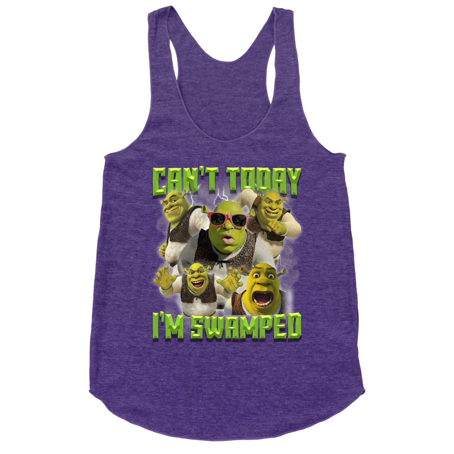 Cant Today, Im Swamped Racerback Tank