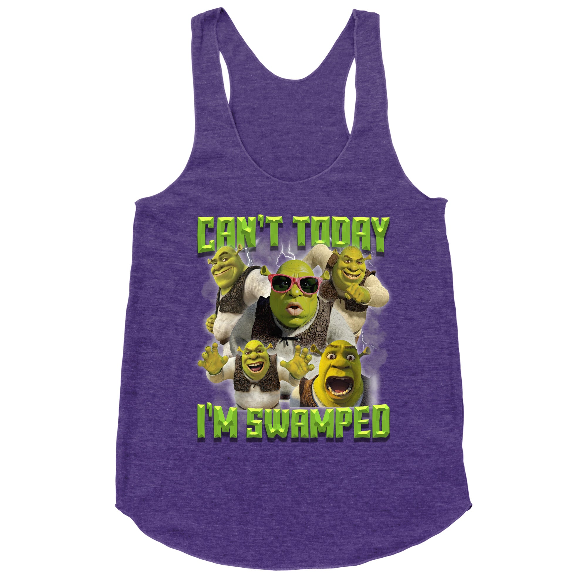 Cant Today, Im Swamped Racerback Tank
