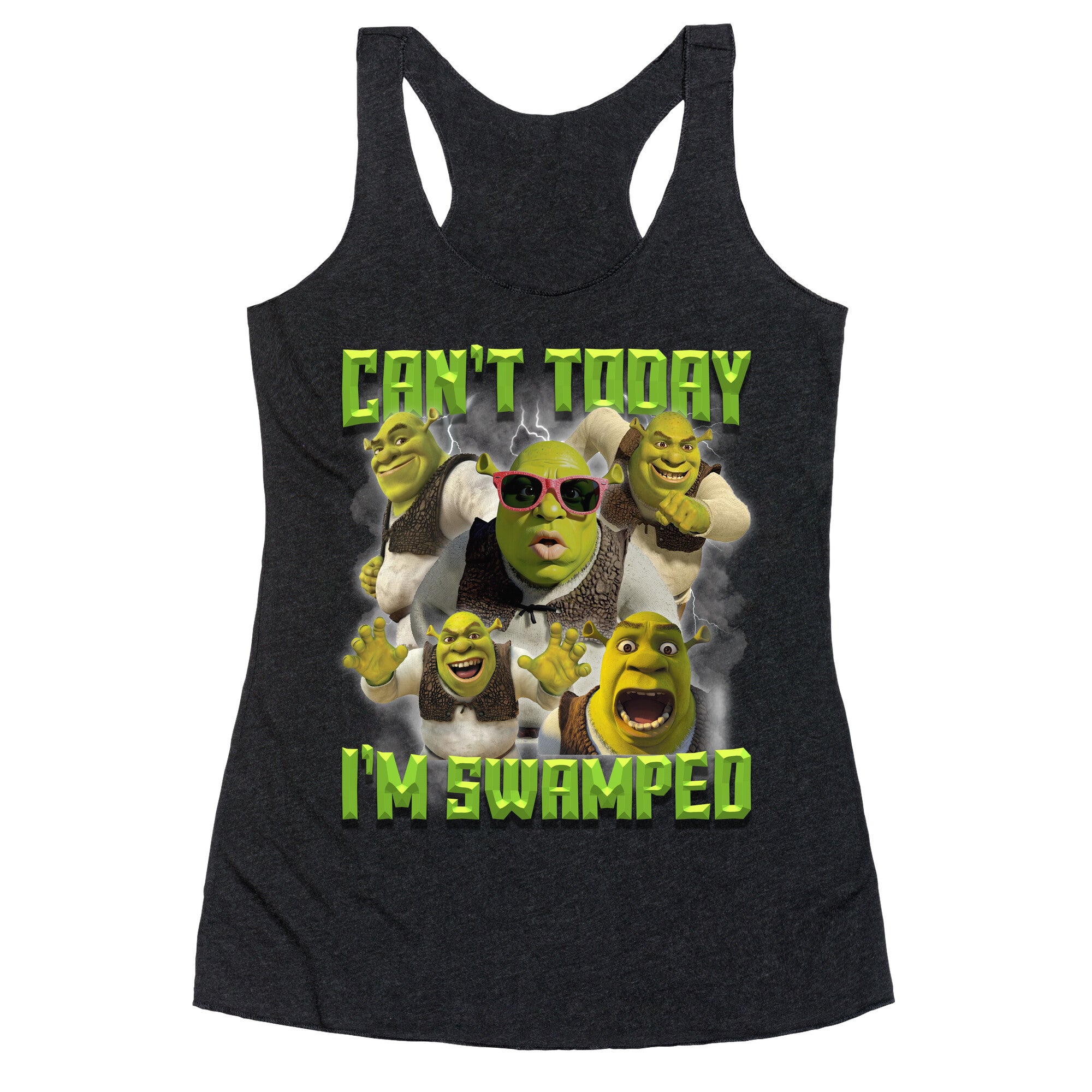 Cant Today, Im Swamped Racerback Tank