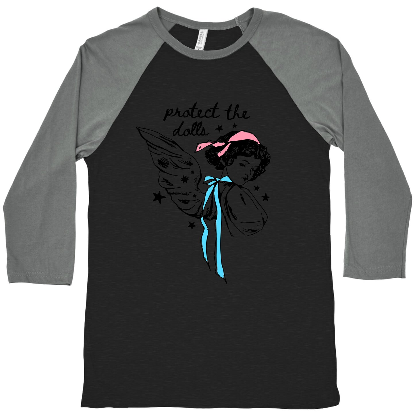 Protect the Dolls Fairy Baseball Tee