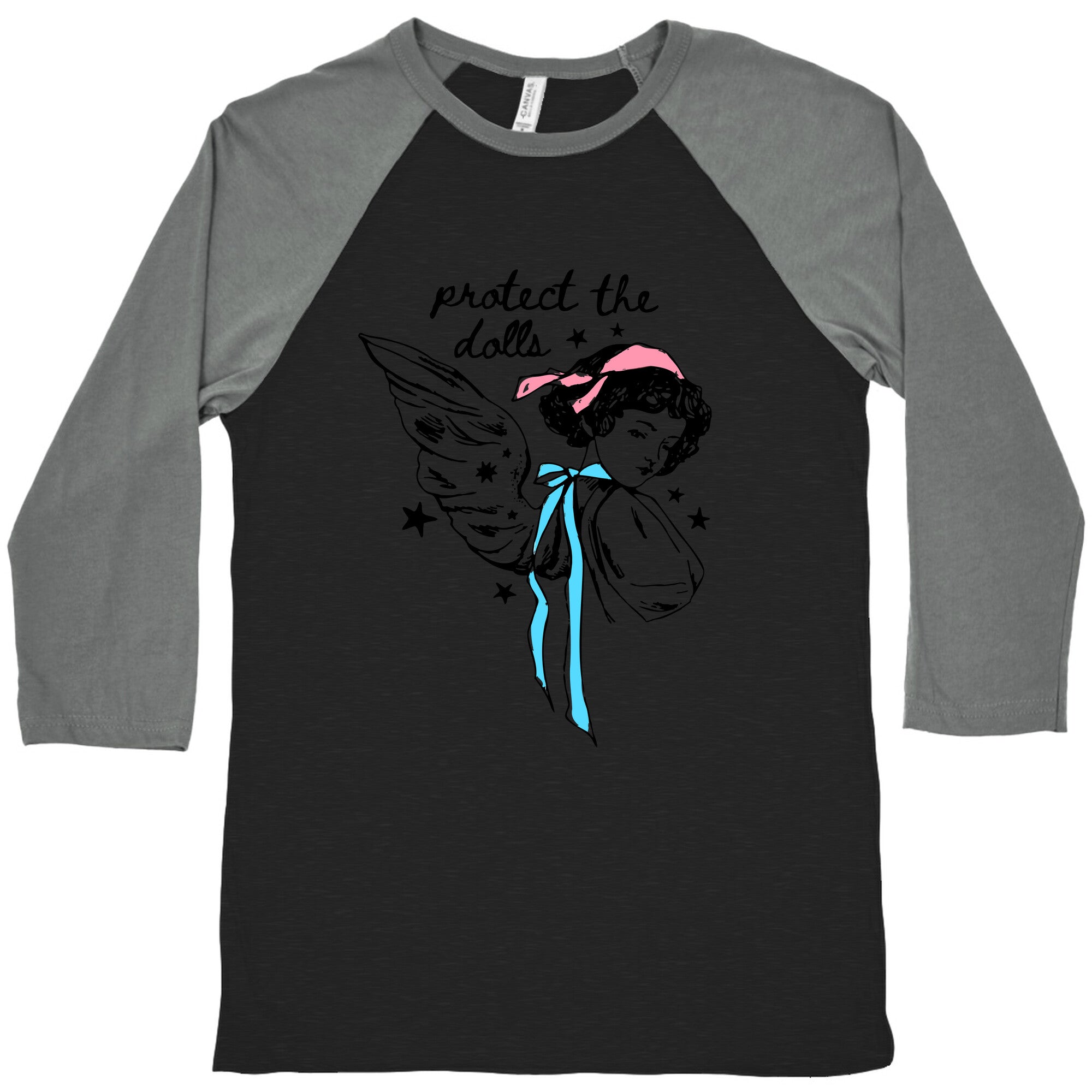 Protect the Dolls Fairy Baseball Tee