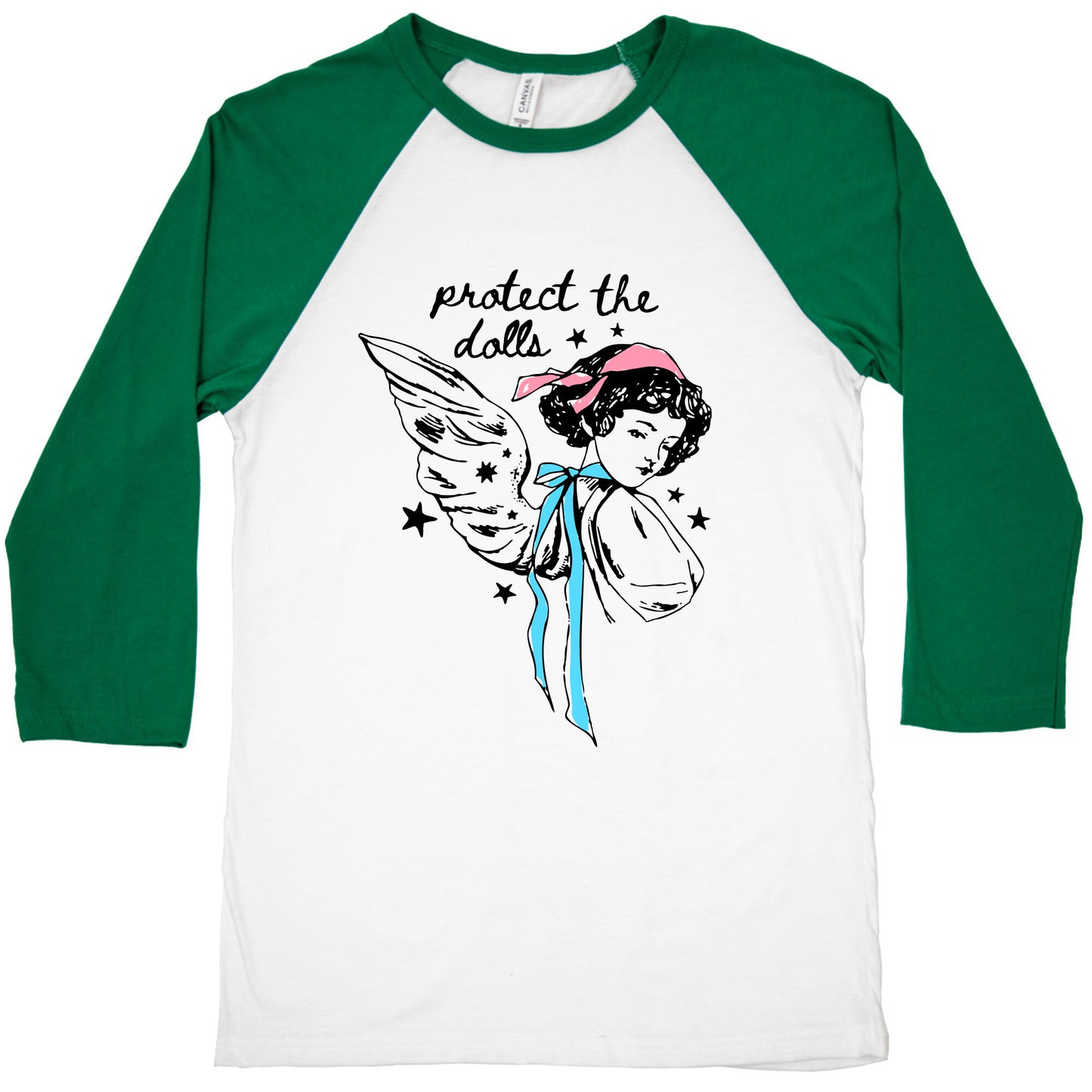 Protect the Dolls Fairy Baseball Tee