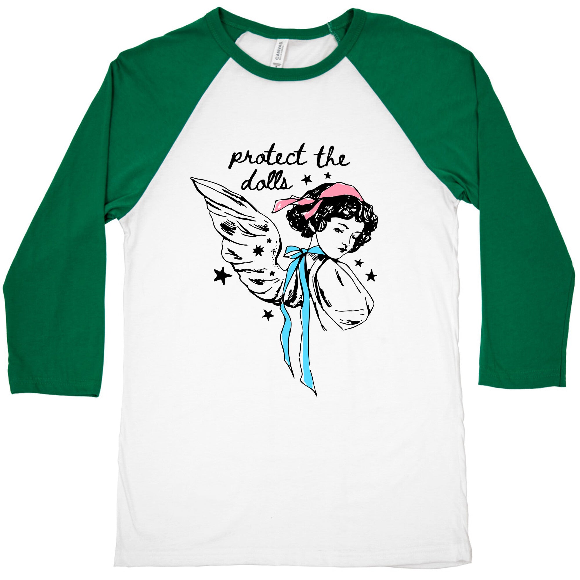 Protect the Dolls Fairy Baseball Tee