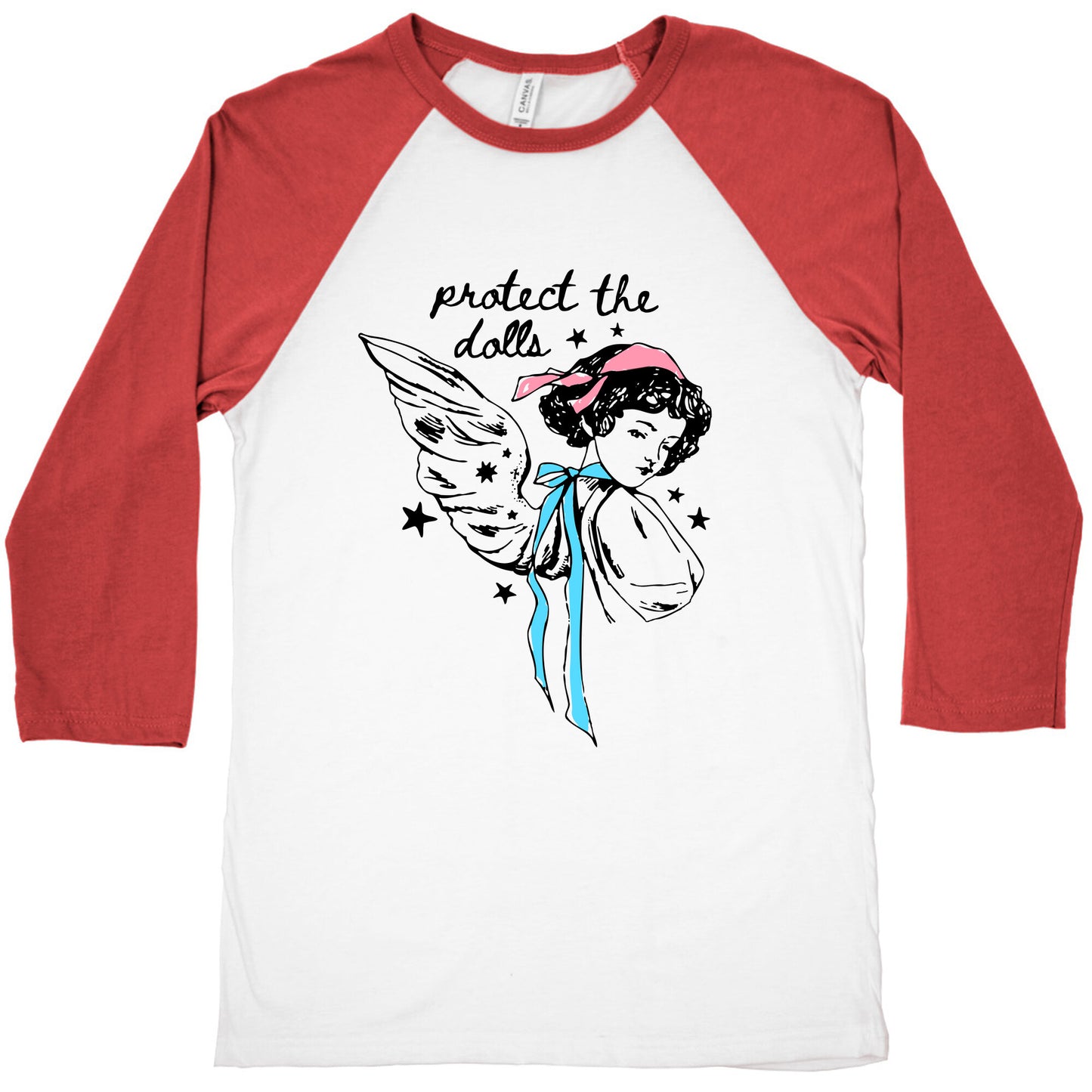 Protect the Dolls Fairy Baseball Tee