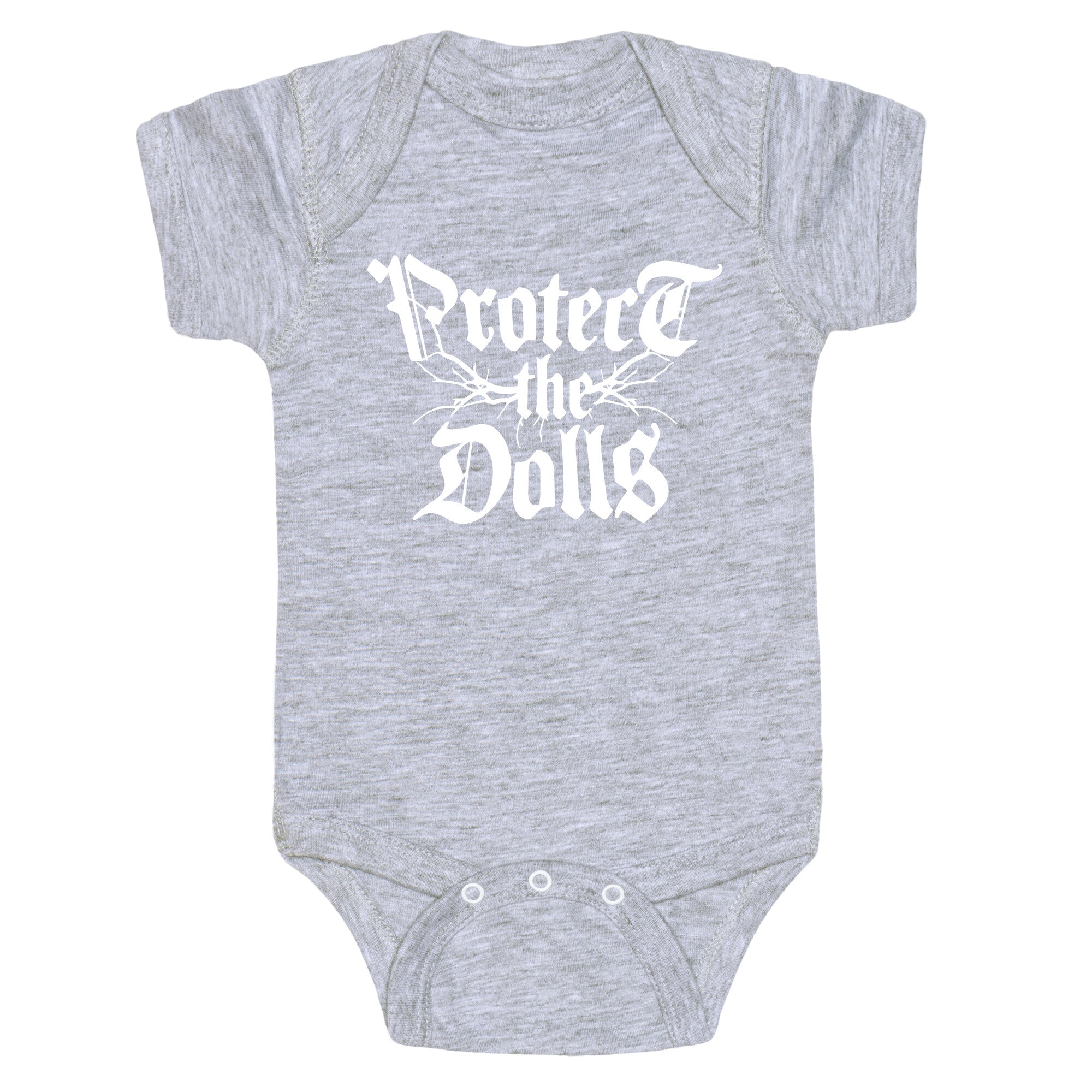 Protect the Dolls Graphic Tee Baby One-Piece