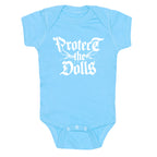 Protect the Dolls Graphic Tee Baby One-Piece