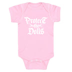 Protect the Dolls Graphic Tee Baby One-Piece