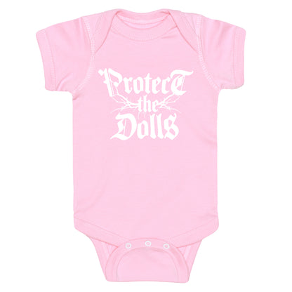 Protect the Dolls Graphic Tee Baby One-Piece