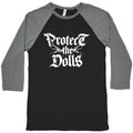 Protect the Dolls Graphic Tee Baseball Tee